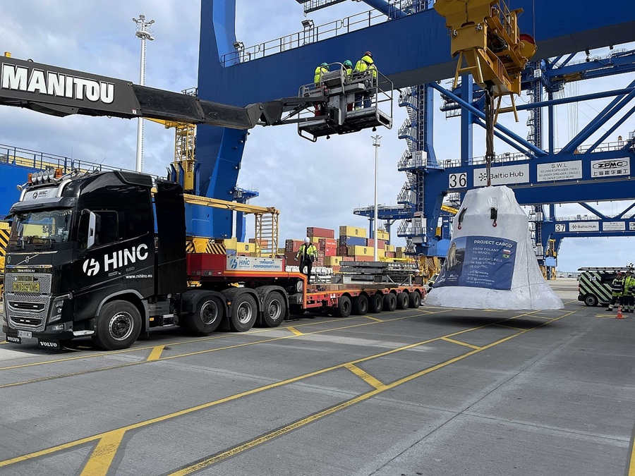 A cargo-partner szállította a világ legnagyobb harangját Brazíliába