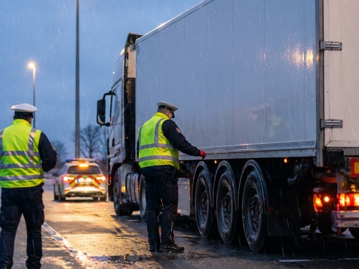 Megdöbbentő eset Németországban: közel dupla súllyal közlekedett egy kamion